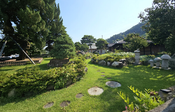 소나무집으로 불리는 개인주택 정원